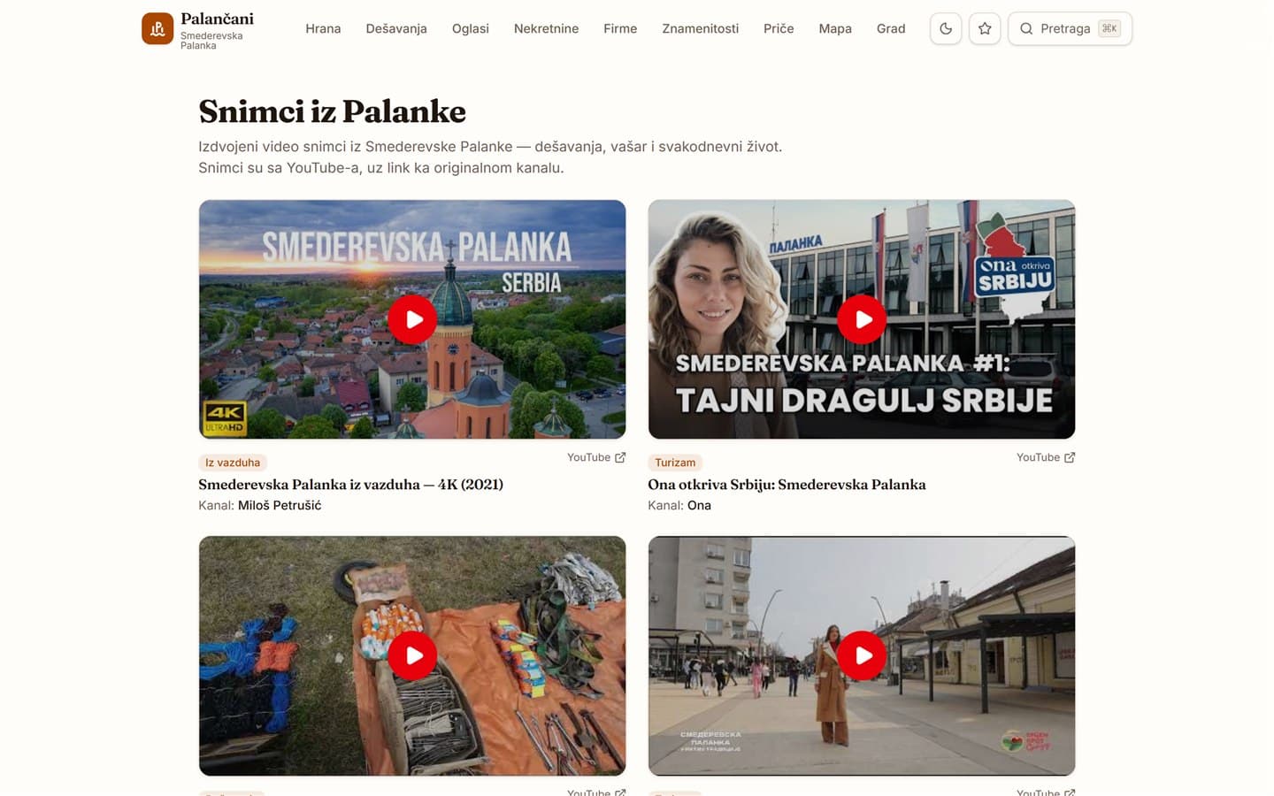 Palančani.rs — Pogled na grad
